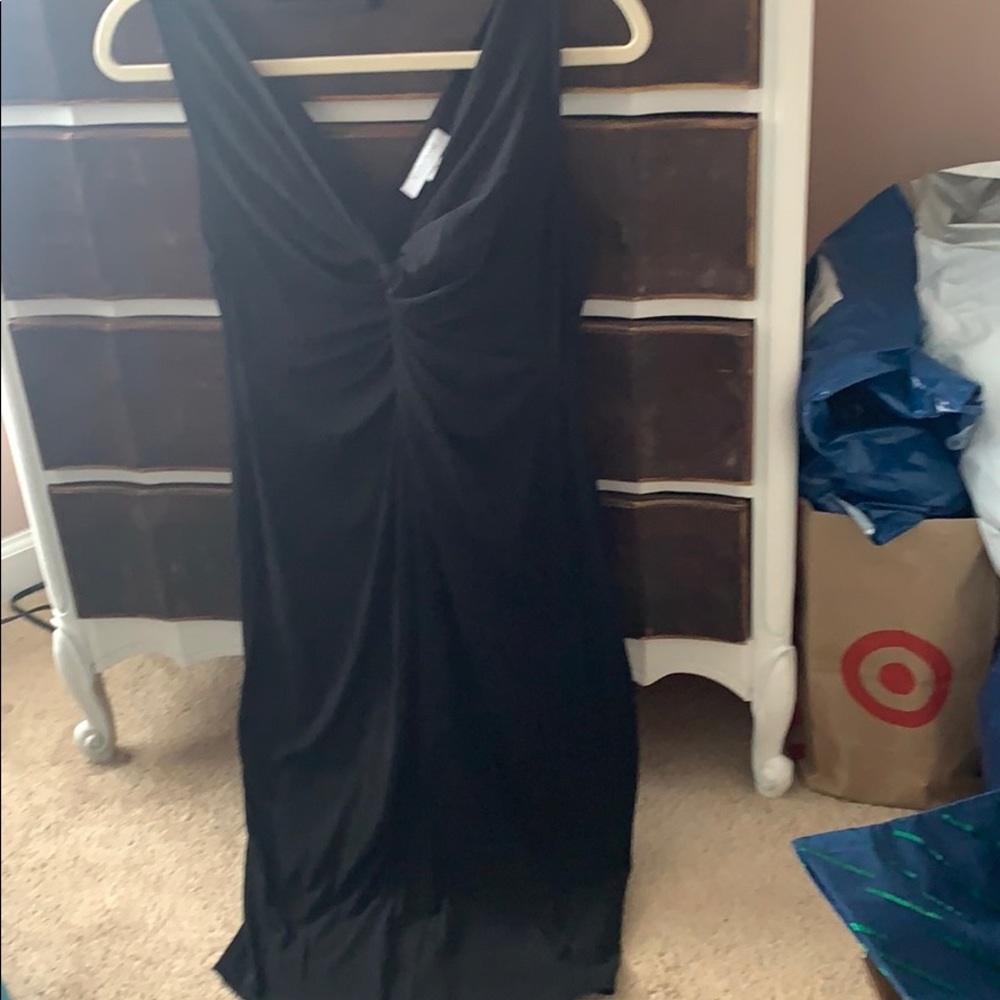 Black maternity dress
